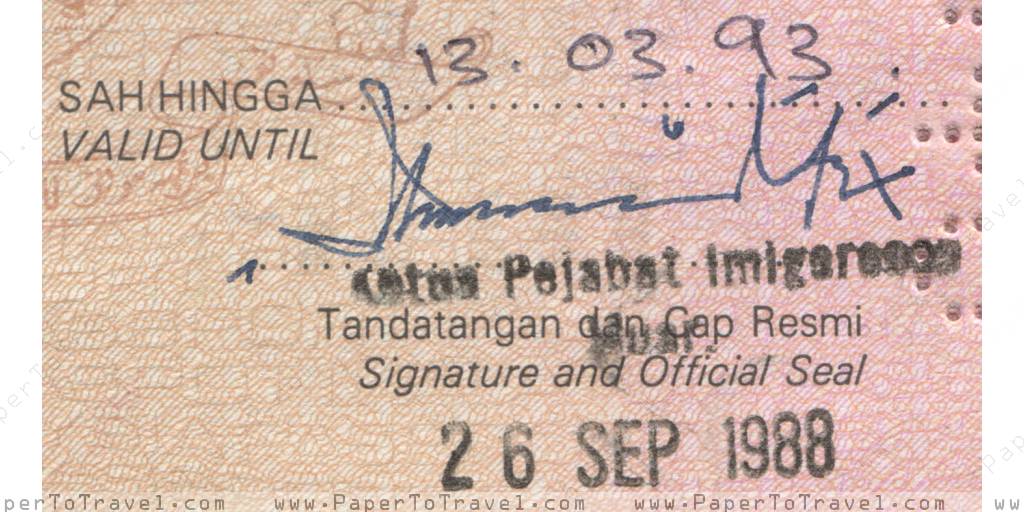 Passport Renewal Malaysia International Passport Model E 1984   0530 Passport Renewal 