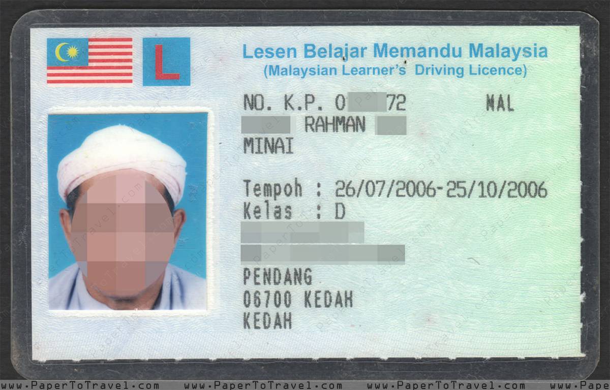 driving license no malaysia