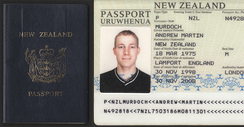 New Zealand International Passport 1998 — 2008 7270