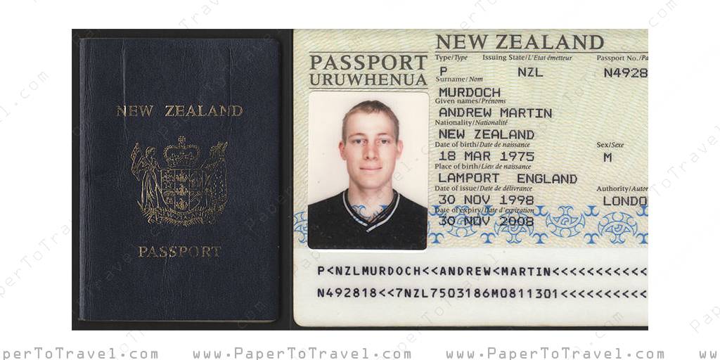 Buy New Zealand Passport Home 0672