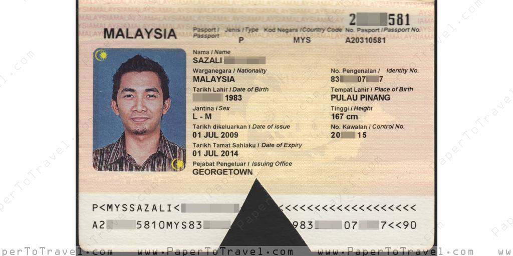 Biodata Malaysia International Passport — Model G Version Iii 2009 — 2014 Proprietary