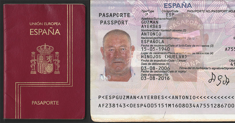check my passport for travel to spain