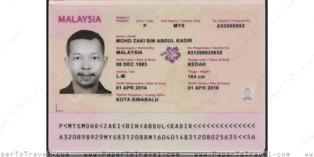 « Datapage » Malaysia : International Passport — Model I (2014 — 2016 ...