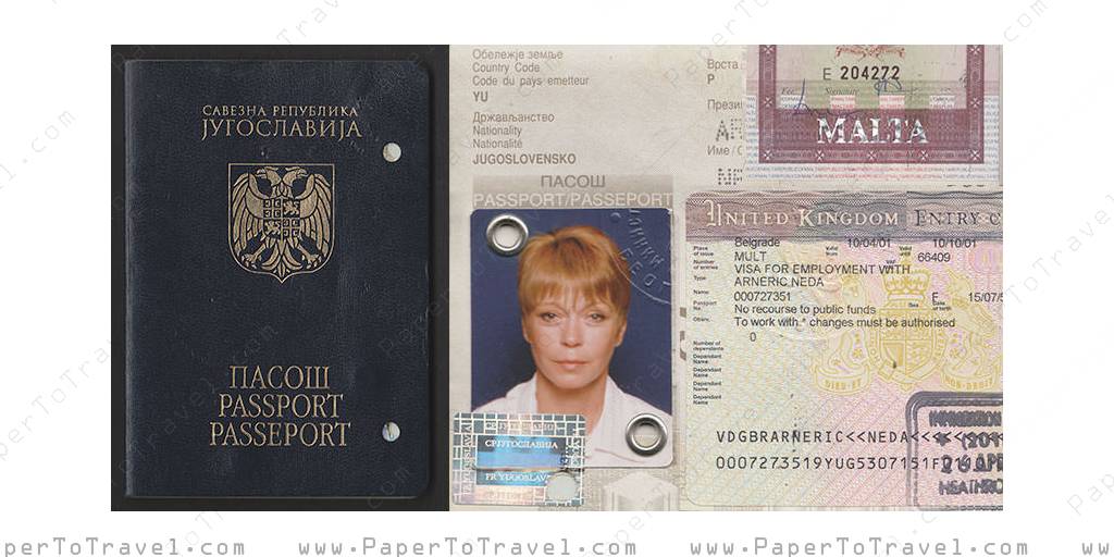 Federal Republic Of Yugoslavia : Passport (1998 — 2008)