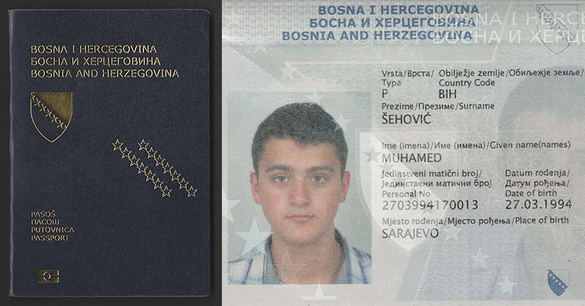 Federation of Bosnia and Herzegovina : Passport Series VI (2011 — 2016 ...