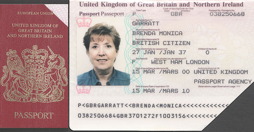 British Passport United Kingdom Of Great Britain And Northern Ireland 2000 — 2010 6177