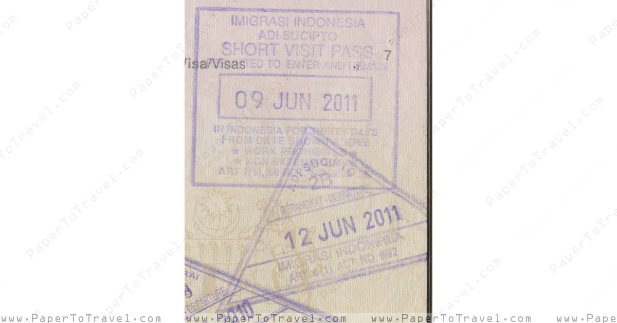 Indonesia Immigration Malaysia International Passport — Model G Version Iii Variety Ii 5267