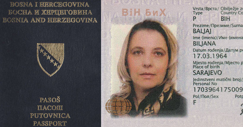 Bosnia And Herzegovina International Passport 2008 2013 Type 4 With Id 2 Visas From Uk 8641