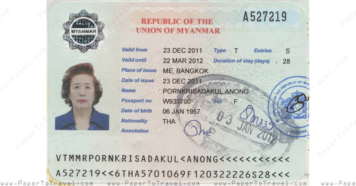 visa-for-myanmar-2011-kingdom-of-thailand-icao-biometric