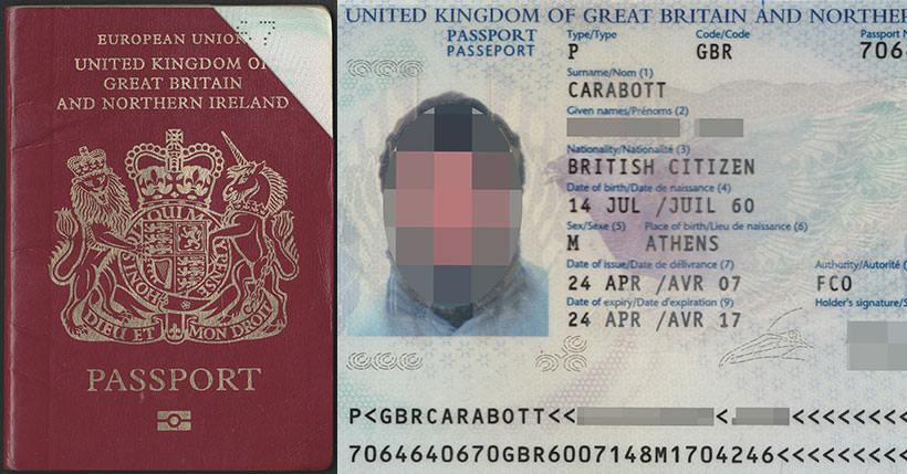 United Kingdom Of Great Britain Northern Ireland British Passport   MP