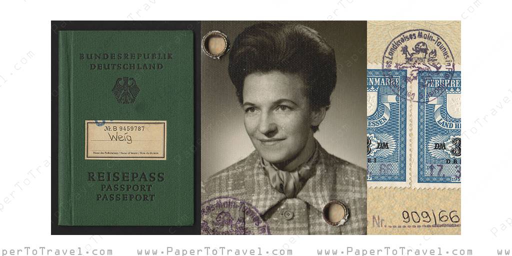 Federal Republic Of Germany Passport 1966 1971   MP