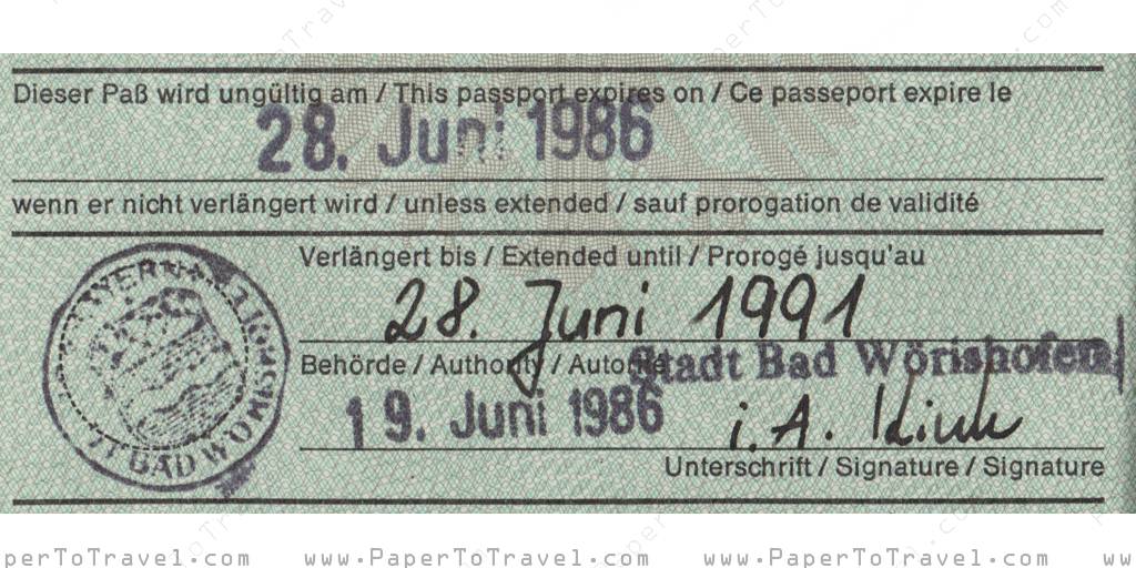 passport validity germany travel