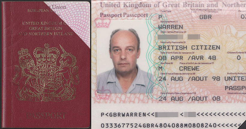 British Passport : United Kingdom of Great Britain & Northern Ireland ...
