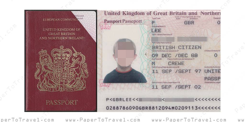 United Kingdom Of Great Britain And Northern Ireland British Passport