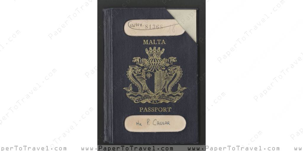 « Front Cover » Republic of Malta : Passport (1973 — 1978 — 1983)